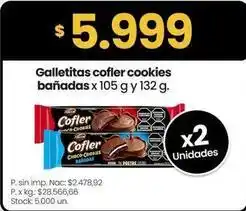 Changomas Cofler - galletitas cofler cookies bañadas oferta