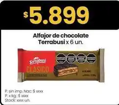 Changomas Terrabusi - alfajor de chocolate oferta