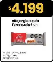 Changomas Terrabusi - alfajor glaseado oferta