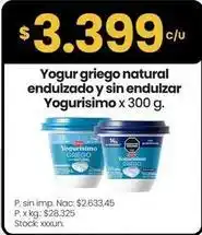 Changomas Yogurísimo - yogur griego natural endulzado y sin endulzar oferta