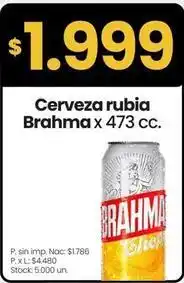 Brahma - cerveza rubia