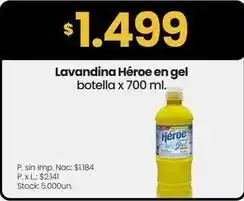 Changomas Lavandina en gel botella oferta
