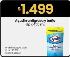 Changomas Ayudín antigrasa y baño oferta