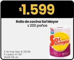 Changomas Sol mayor - rollo de cocina oferta
