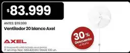 Changomas Axel - ventilador 20 blanco oferta