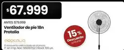 Changomas Protalia - ventilador de pie 18n oferta