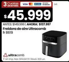 Changomas Ultracomb - freidora de aire fr 8619 oferta