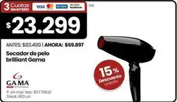 Changomas Gama - secador de pelo brilliant oferta