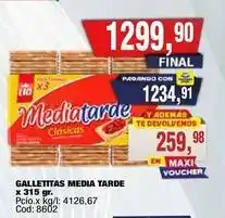 Maxiconsumo Galletitas media tarde oferta