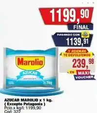 Maxiconsumo Marolio - azucar x 1 kg. (excepto patagonia ) cod: 322 oferta