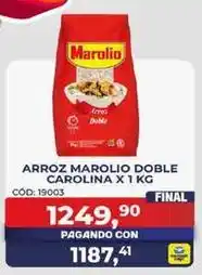 Maxiconsumo Marolio - arroz marolio doble carolina x 1 kg oferta