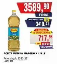 Maxiconsumo Marolio - aceite mezcla oferta