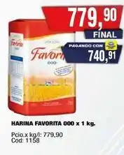 Maxiconsumo Favorita - harina favorita 000 x 1 kg oferta