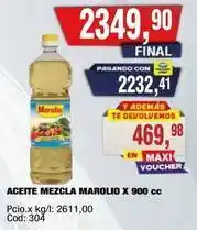 Maxiconsumo Marolio - aceite mezcla marolio x 900 cc cod: 304 oferta