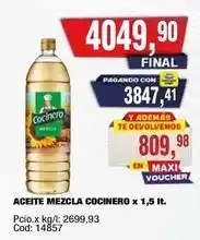 Maxiconsumo Cocinero - aceite mezcla oferta