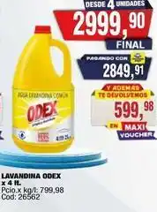 Maxiconsumo Odex - lavandina odex x 4 lt oferta