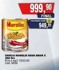 Maxiconsumo Marolio - choclo gran amar x 300 grs oferta