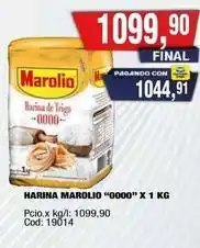 Maxiconsumo Marolio - harina de trigo 0000 x 1 kg oferta