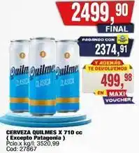 Maxiconsumo Quilmes - cerveza x 710 cc oferta