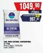 Maxiconsumo Dos estrellas - sal dos estrel entrefina x 1 kg oferta