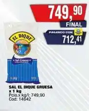 Maxiconsumo El dique - sal el dique gruesa oferta