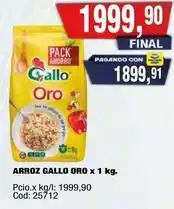 Maxiconsumo Gallo - arroz oro x 1 kg oferta