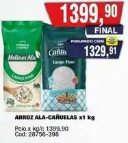 Maxiconsumo Molinos ala - arroz ala-cañuelas x1 kg oferta