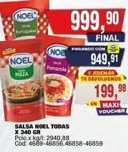 Maxiconsumo Noel - salsa todas oferta