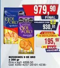 Maxiconsumo 9 de oro - bizcochos 9 de oro oferta