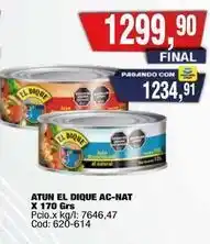 Maxiconsumo El dique - atun el dique ac-nat x 170 grs oferta