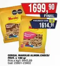 Maxiconsumo Marolio - cereal almoh.choco/ frut. x 180 gr oferta