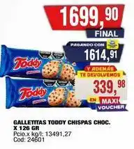 Maxiconsumo Toddy - galletitas toddy chispas choc. x 126 gr oferta