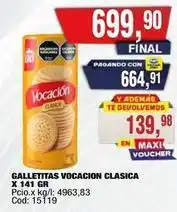 Maxiconsumo Vocacion - galletitas vocacion clasica x 141 gr oferta