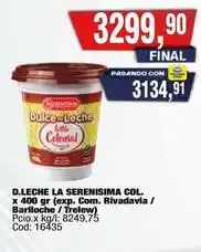 Maxiconsumo Celestial - d.leche la serenisima col. x 400 gr oferta