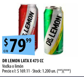 Punto Mayorista Dr. Lemon lata x 473cc oferta