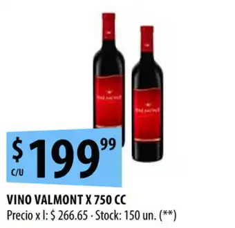 Punto Mayorista Valmont Vino x 750cc oferta