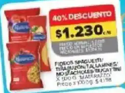 Carrefour Matarazzo fideos spaghetti tirabuzón talabines/ no sachetes/bucatini oferta
