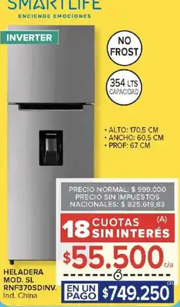 Carrefour Smart life heladera oferta