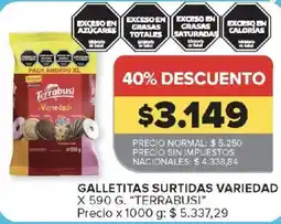 Carrefour Terrabusi galletitas surtidas variedad oferta