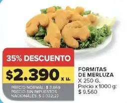 Carrefour Formitas de merluza oferta