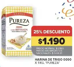 Carrefour Pureza harina de trigo 0000 oferta