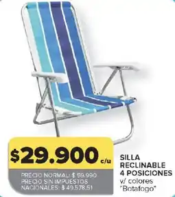 Carrefour Botafogo silla reclinable 4 posiciones oferta