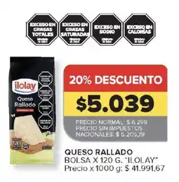 Carrefour Ilolay queso rallado oferta