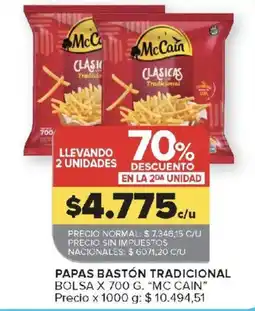 Carrefour McCain papas bastón tradicional oferta