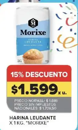 Carrefour Morixe harina leudante oferta