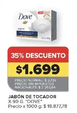 Carrefour Dove jabón de tocador oferta