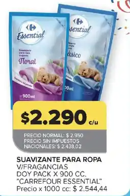 Carrefour Carrefour essential suavizante para ropa oferta