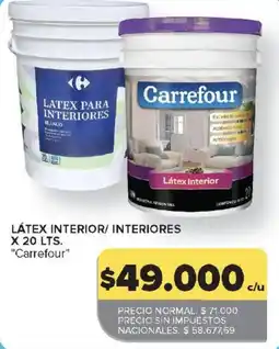 Carrefour Carrefour látex interior oferta