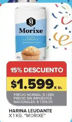 Carrefour Morixe harina leudante oferta