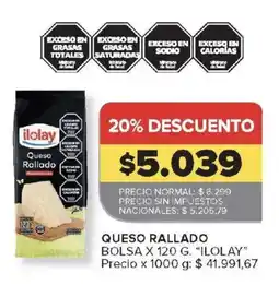 Carrefour Iolay queso rallado oferta